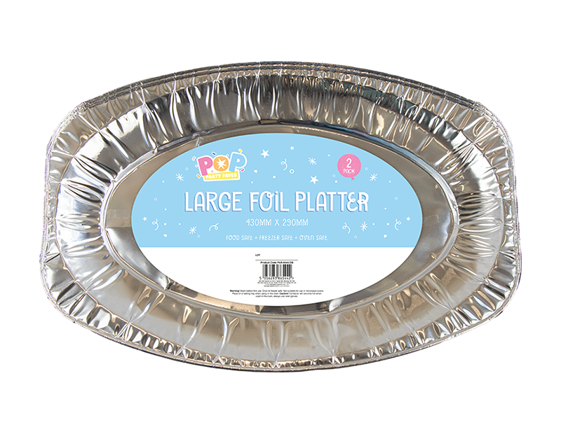 Large Foil Platters 2pk